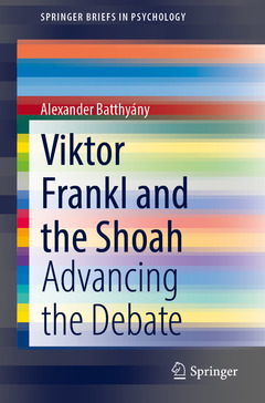 Couverture de l’ouvrage Viktor Frankl and the Shoah