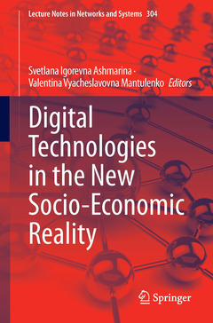 Couverture de l’ouvrage Digital Technologies in the New Socio-Economic Reality