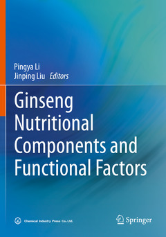 Couverture de l’ouvrage Ginseng Nutritional Components and Functional Factors