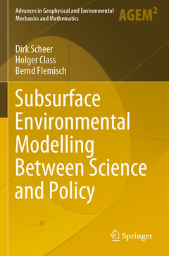 Couverture de l’ouvrage Subsurface Environmental Modelling Between Science and Policy