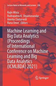 Couverture de l’ouvrage Machine Learning and Big Data Analytics (Proceedings of International Conference on Machine Learning and Big Data Analytics (ICMLBDA) 2021)