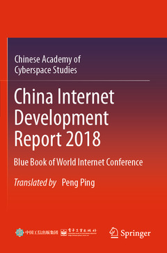 Couverture de l’ouvrage China Internet Development Report 2018