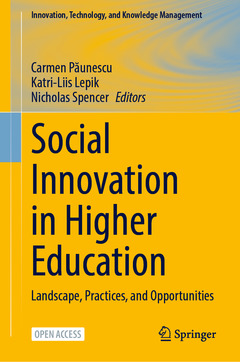Couverture de l’ouvrage Social Innovation in Higher Education