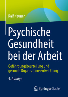 Cover of the book Psychische Gesundheit bei der Arbeit