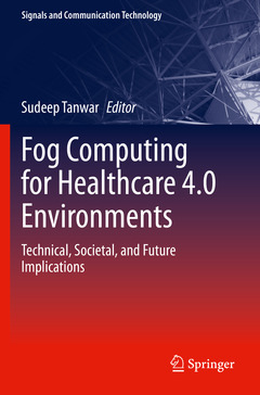 Couverture de l’ouvrage Fog Computing for Healthcare 4.0 Environments