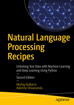 Couverture de l’ouvrage Natural Language Processing Recipes