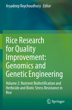 Couverture de l’ouvrage Rice Research for Quality Improvement: Genomics and Genetic Engineering
