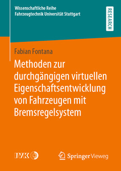 Cover of the book Methoden zur durchgängigen virtuellen Eigenschaftsentwicklung von Fahrzeugen mit Bremsregelsystem