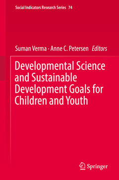 Cover of the book Developmental Science and Sustainable Development Goals for Children and Youth