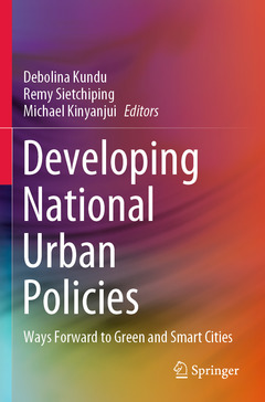 Couverture de l’ouvrage Developing National Urban Policies