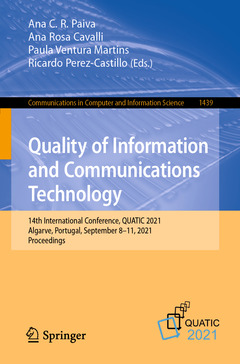 Couverture de l’ouvrage Quality of Information and Communications Technology