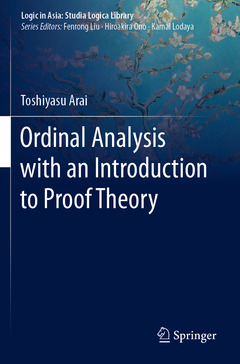 Couverture de l’ouvrage Ordinal Analysis with an Introduction to Proof Theory
