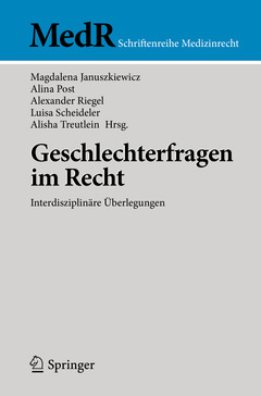 Couverture de l’ouvrage Geschlechterfragen im Recht