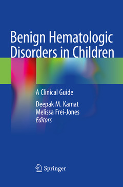 Couverture de l’ouvrage Benign Hematologic Disorders in Children