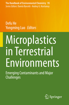 Couverture de l’ouvrage Microplastics in Terrestrial Environments