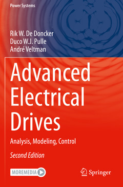 Couverture de l’ouvrage Advanced Electrical Drives