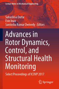 Couverture de l’ouvrage Advances in Rotor Dynamics, Control, and Structural Health Monitoring 