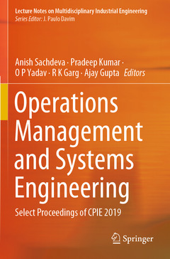 Couverture de l’ouvrage Operations Management and Systems Engineering
