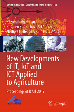 Couverture de l’ouvrage New Developments of IT, IoT and ICT Applied to Agriculture