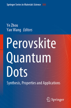 Couverture de l’ouvrage Perovskite Quantum Dots