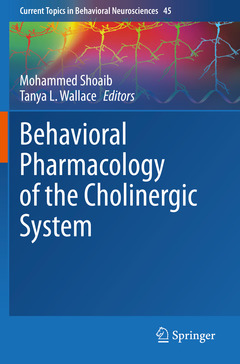 Cover of the book Behavioral Pharmacology of the Cholinergic System