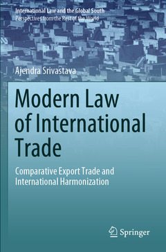 Couverture de l’ouvrage Modern Law of International Trade