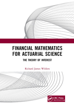 Couverture de l’ouvrage Financial Mathematics For Actuarial Science