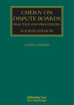 Couverture de l’ouvrage Chern on Dispute Boards