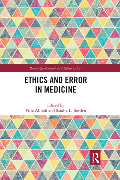 Couverture de l’ouvrage Ethics and Error in Medicine