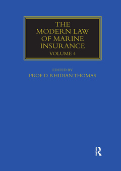 Couverture de l’ouvrage The Modern Law of Marine Insurance