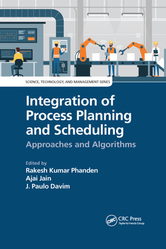 Couverture de l’ouvrage Integration of Process Planning and Scheduling