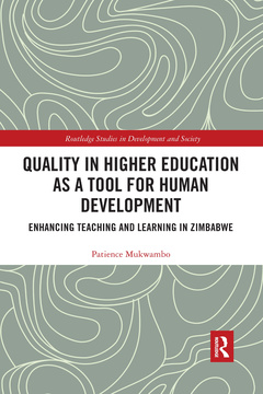 Couverture de l’ouvrage Quality in Higher Education as a Tool for Human Development