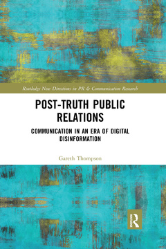 Couverture de l’ouvrage Post-Truth Public Relations