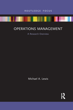 Couverture de l’ouvrage Operations Management