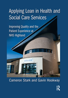 Couverture de l’ouvrage Applying Lean in Health and Social Care Services