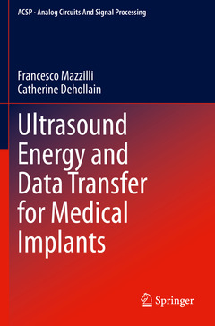 Couverture de l’ouvrage Ultrasound Energy and Data Transfer for Medical Implants