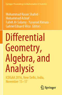Couverture de l’ouvrage Differential Geometry, Algebra, and Analysis