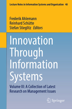 Couverture de l’ouvrage Innovation Through Information Systems