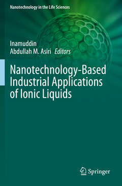 Couverture de l’ouvrage Nanotechnology-Based Industrial Applications of Ionic Liquids