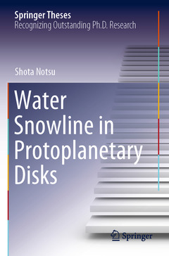 Couverture de l’ouvrage Water Snowline in Protoplanetary Disks