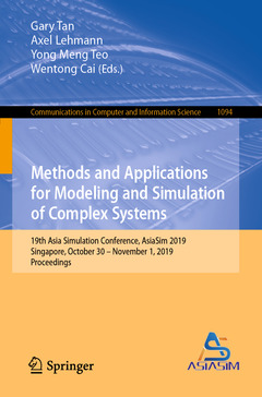 Couverture de l’ouvrage Methods and Applications for Modeling and Simulation of Complex Systems