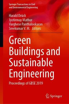 Couverture de l’ouvrage Green Buildings and Sustainable Engineering