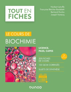 Cover of the book Le cours de biochimie - 2e éd