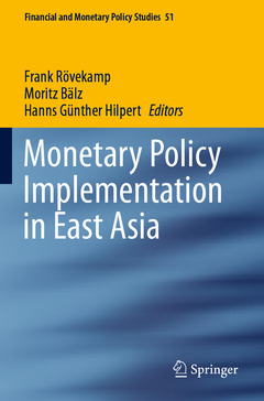 Couverture de l’ouvrage Monetary Policy Implementation in East Asia