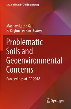 Couverture de l’ouvrage Problematic Soils and Geoenvironmental Concerns