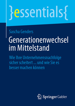 Couverture de l’ouvrage Generationenwechsel im Mittelstand