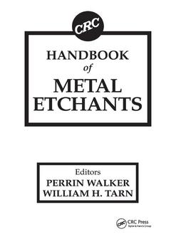 Couverture de l’ouvrage CRC Handbook of Metal Etchants