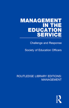 Couverture de l’ouvrage Management in the Education Service