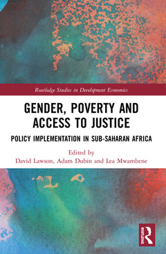 Couverture de l’ouvrage Gender, Poverty and Access to Justice