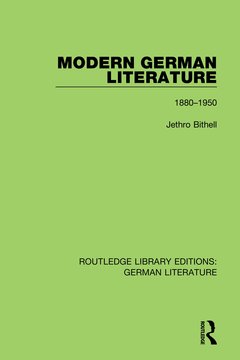 Couverture de l’ouvrage Modern German Literature